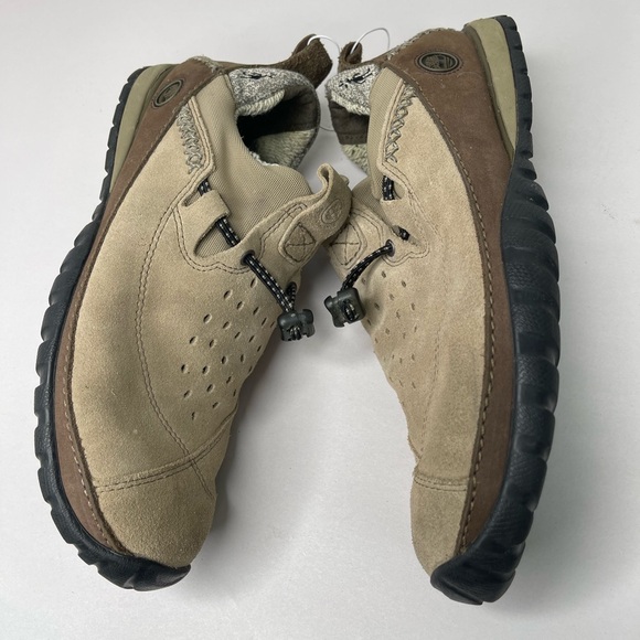 Timberland Power Lounger Shoes Women’s Smart Wool Lined Suede Leather Cream 7.5 - Picture 9 of 9